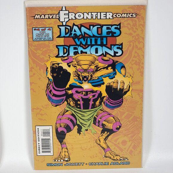4 Book Lot Dances With Demons 1-4 Complete Mini Series | VG+ B&B Marvel‎ 1993 - Picture 16 of 16